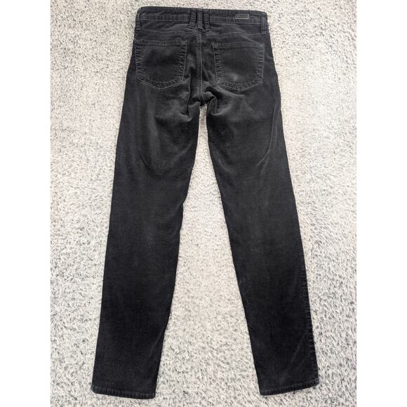 KUT From The Kloth Jeans Women 4 Black Normcore Corduroy Slim Stretch Preppy - Picture 2 of 9